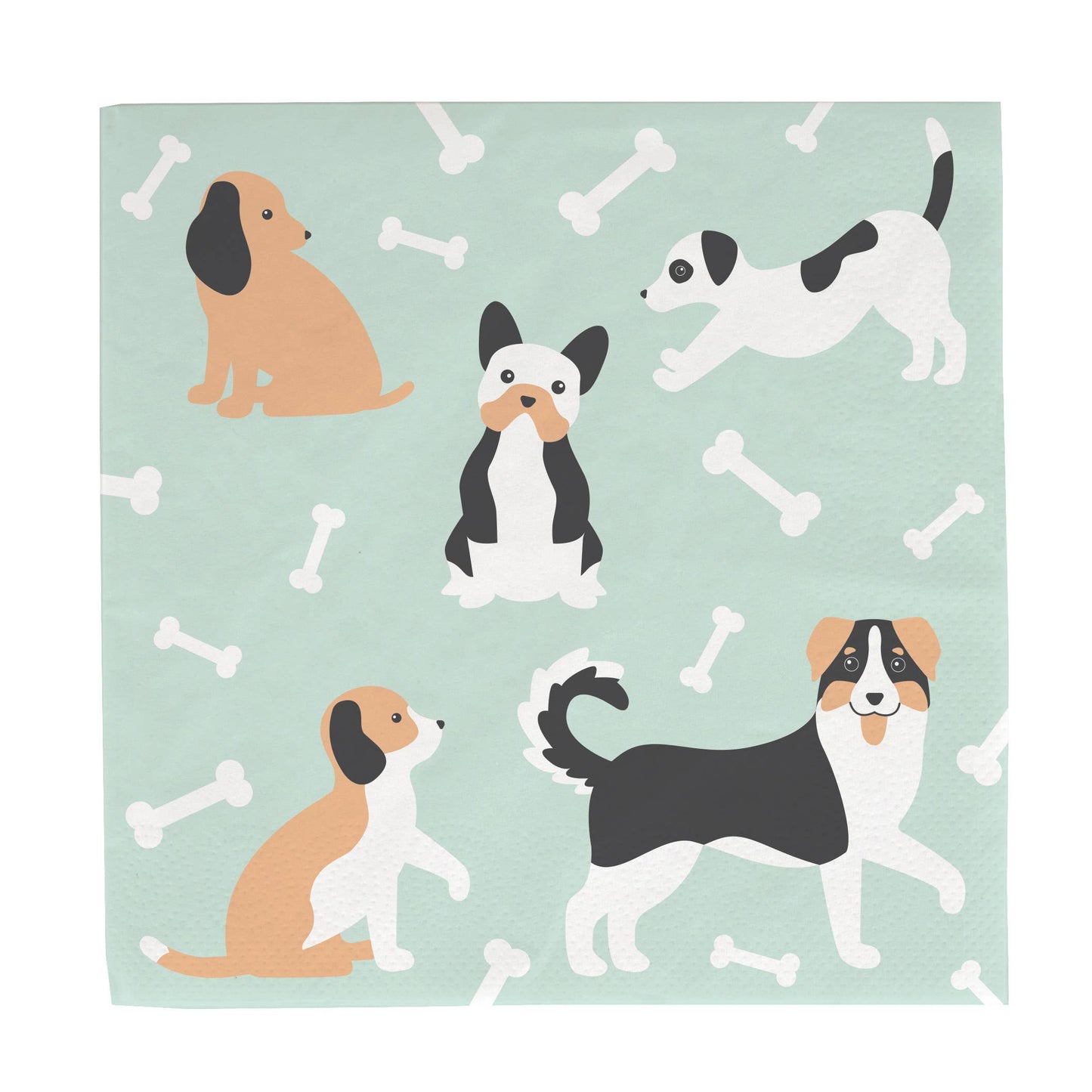 Geburtstagsset - Becher, Servietten und Teller Hundedesign