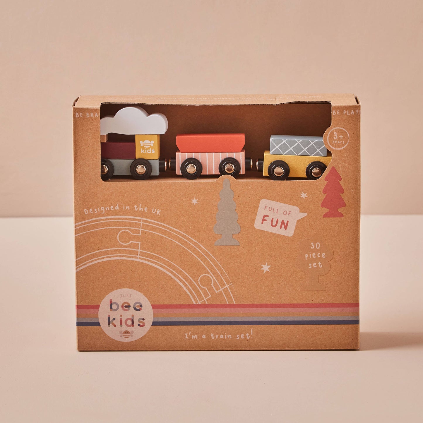 Just Bee Kindereisenbahn-Set aus Holz (FSC)