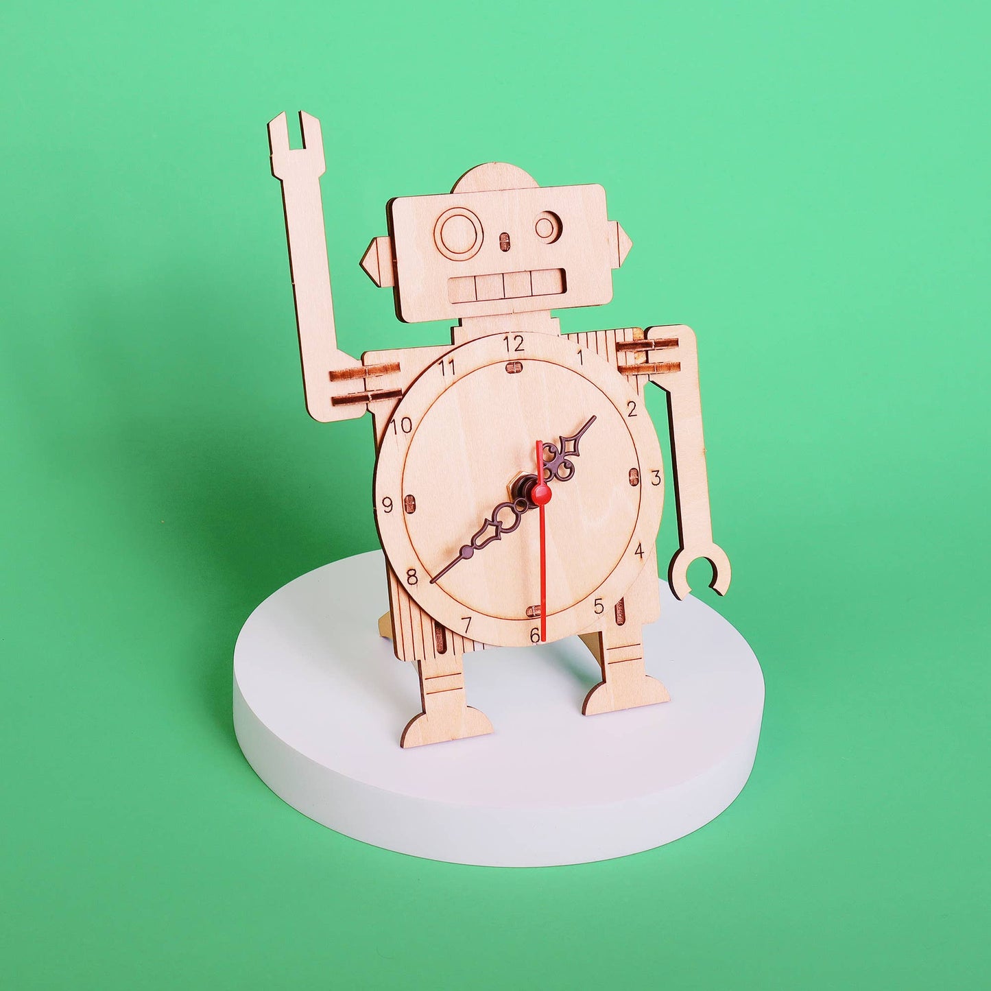 Roboter-Uhr-DIY-Kit, pädagogisches STEM-Spielzeug für Kinder, Bastelset