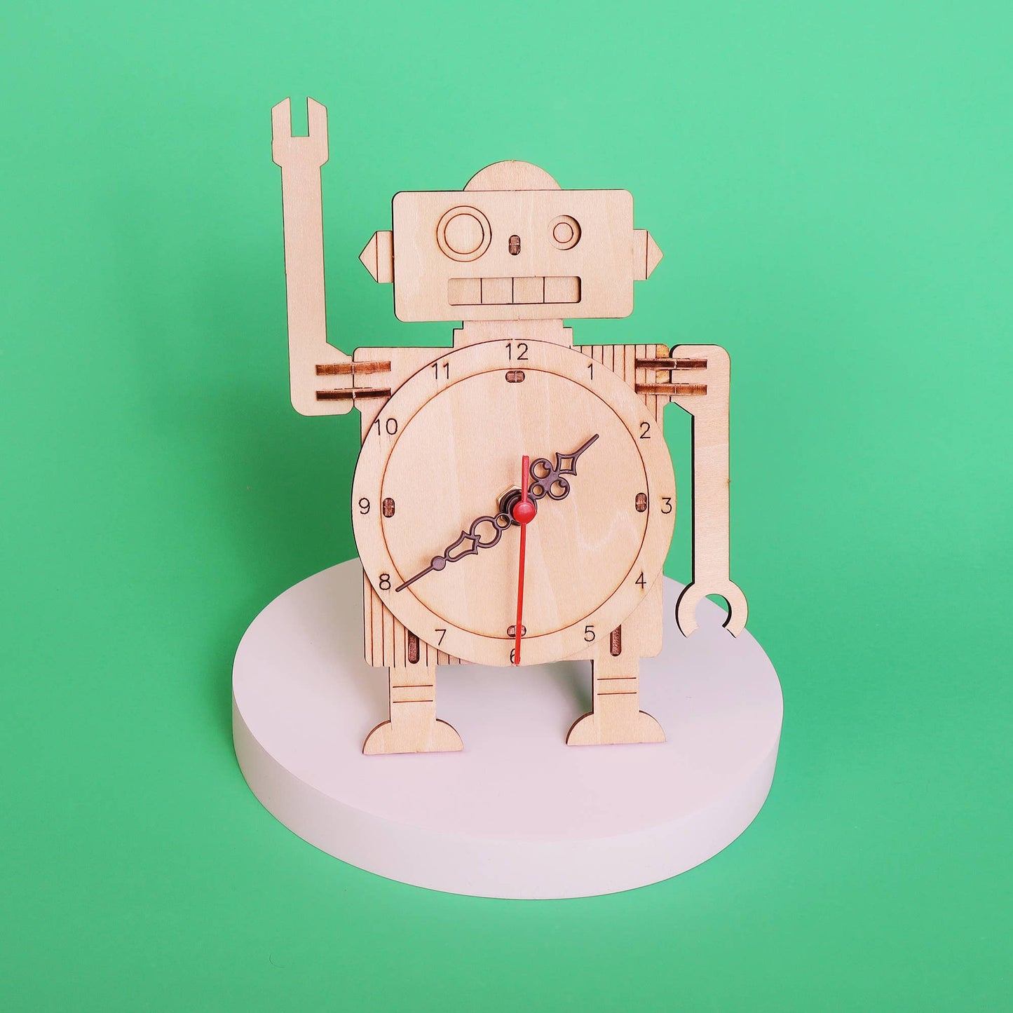 Roboter-Uhr-DIY-Kit, pädagogisches STEM-Spielzeug für Kinder, Bastelset