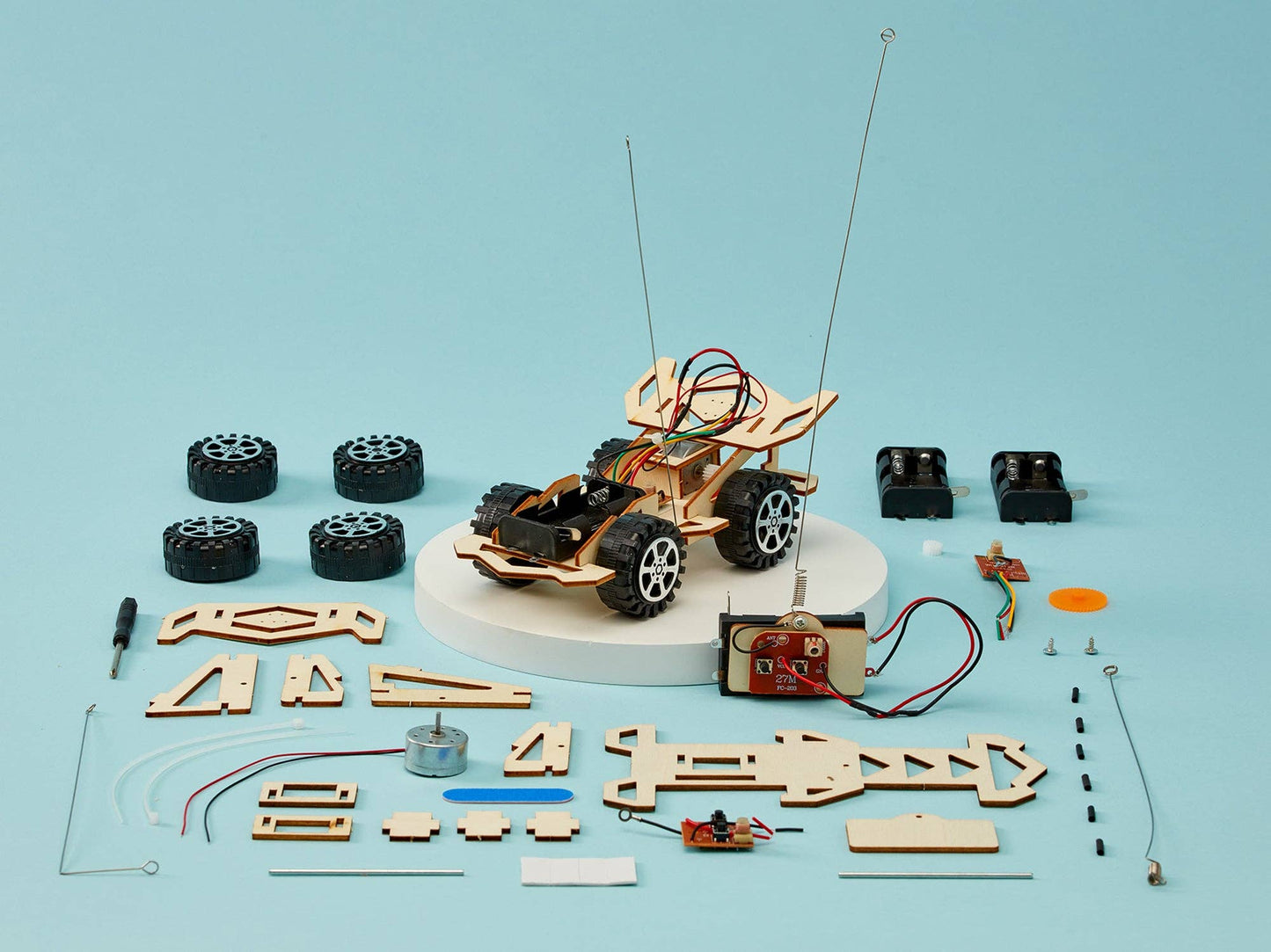 Bastelset für ferngesteuertes Auto, pädagogisches STEM-Spielzeug-Bastelset