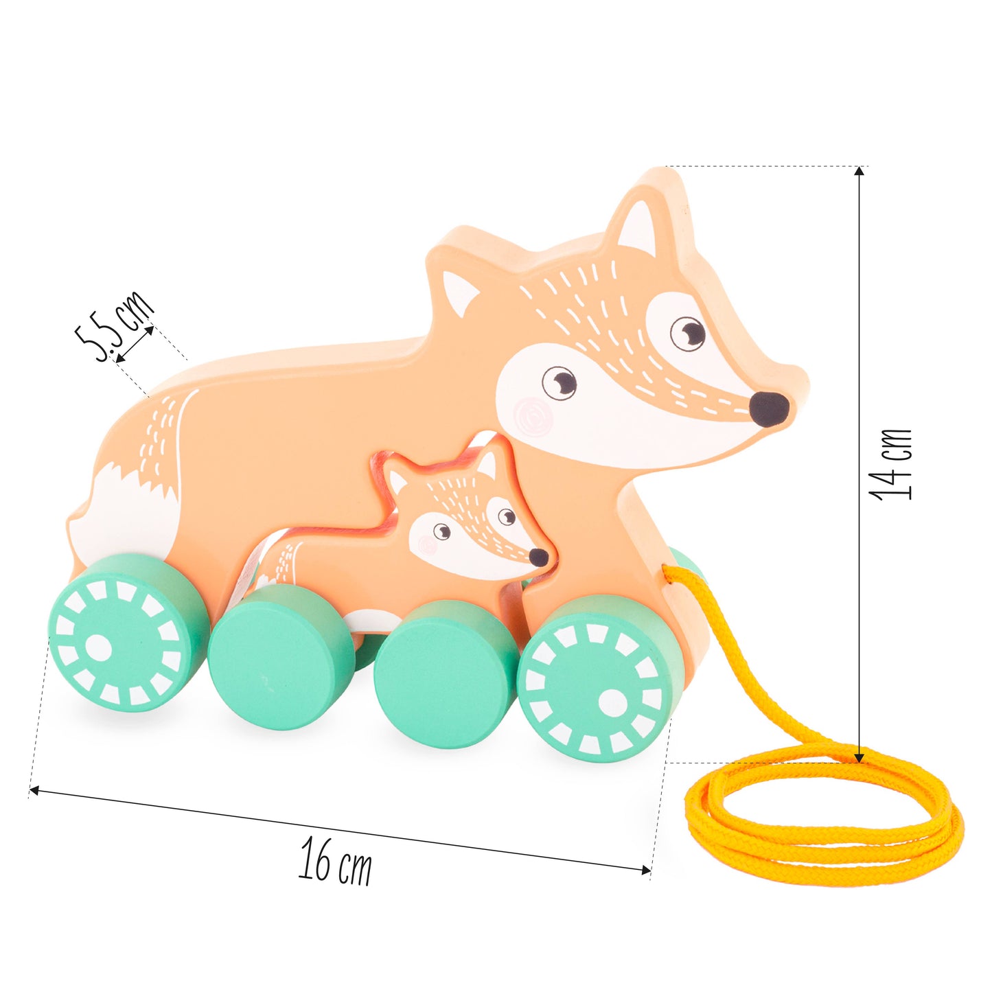 Ziehtierli Mamafuchs mit Jungem