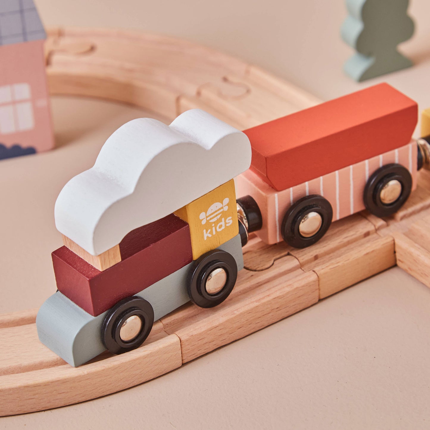 Just Bee Kindereisenbahn-Set aus Holz (FSC)
