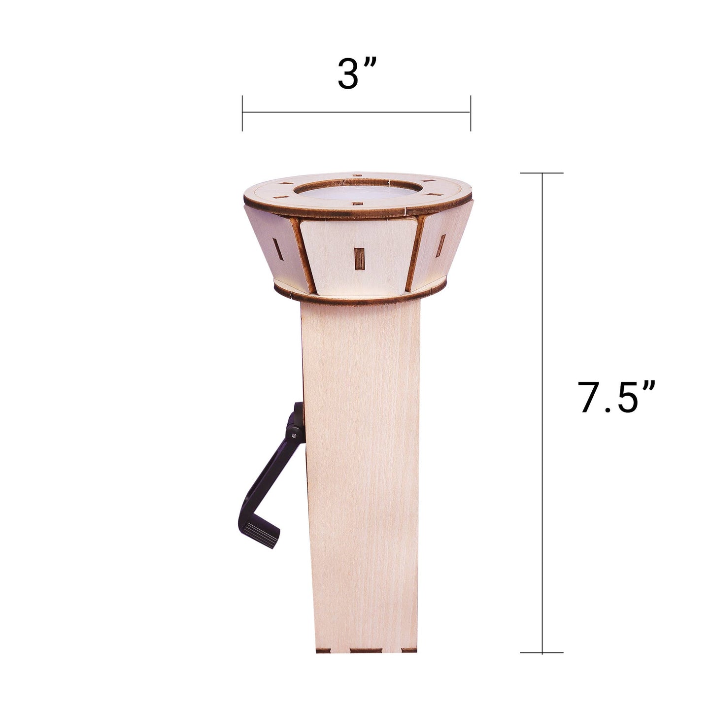 Handkurbel-Taschenlampen-Bausatz, pädagogisches STEM-Spielzeug für Kinder