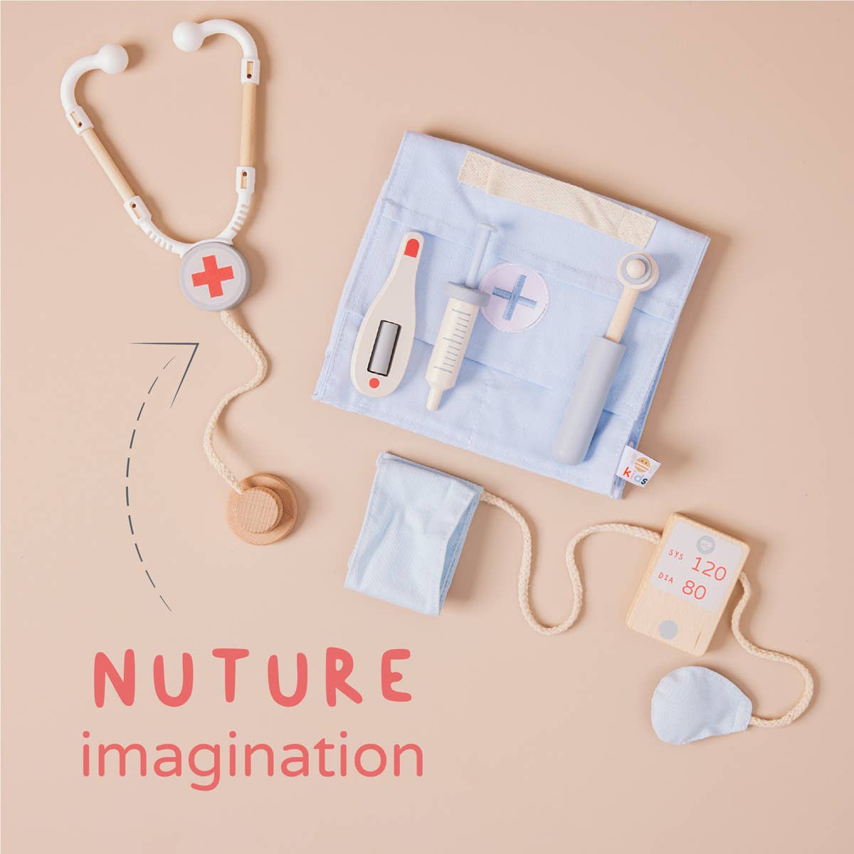 Just Bee Doctor Rollenspielset für Kinder aus Holz