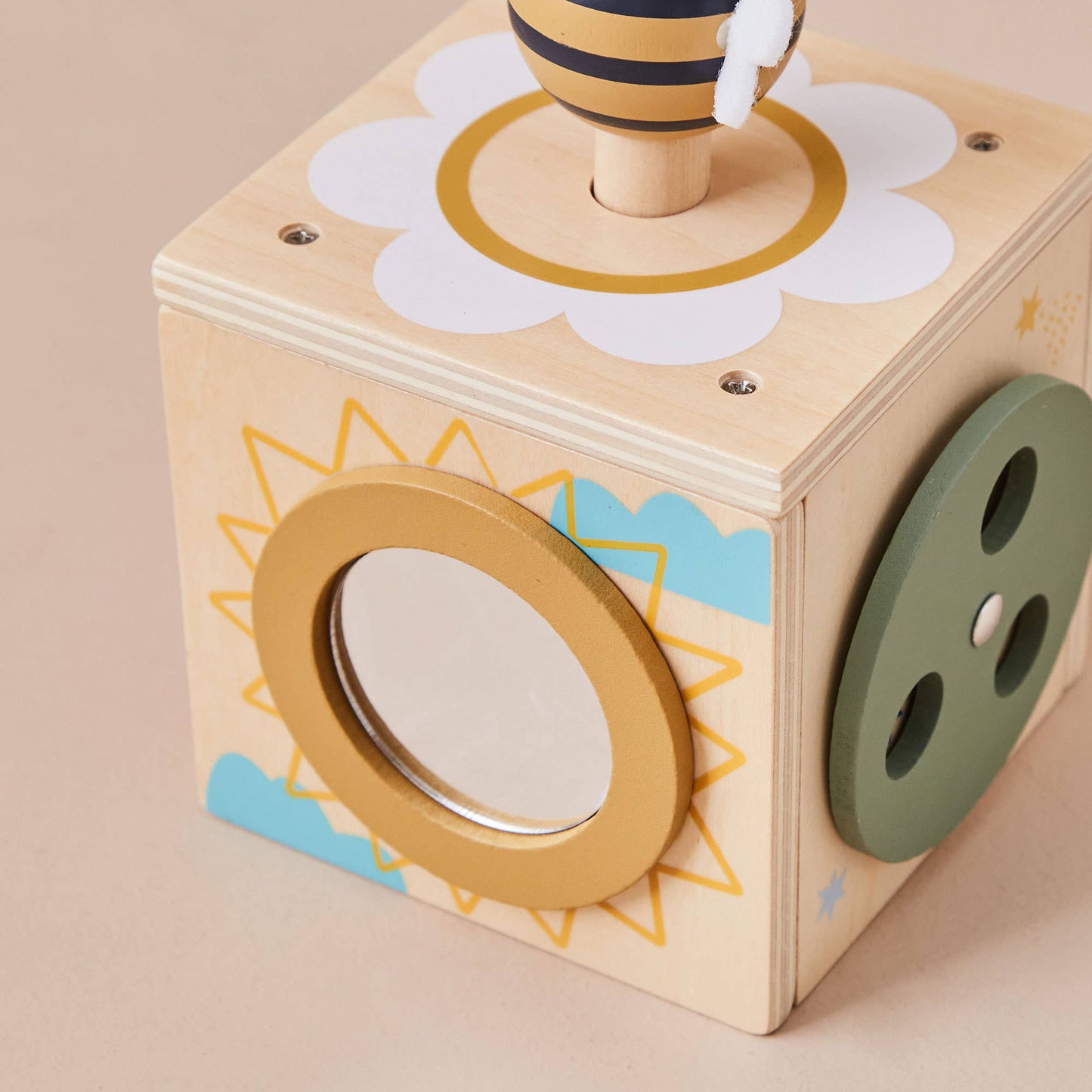 Just Bee Mini-Aktivitätswürfel für Kinder aus Holz