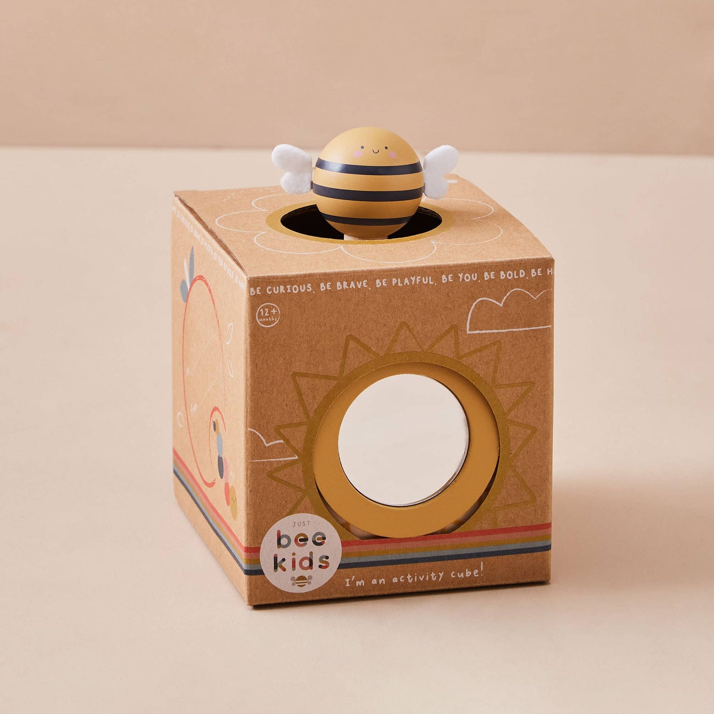 Just Bee Mini-Aktivitätswürfel für Kinder aus Holz